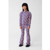 Shoeby gebloemde flared broek roze/paars