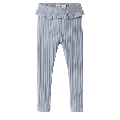 LIL' ATELIER MINI slim legging blauw Meisjes Stretchkatoen Effen - maat 98 afbeelding