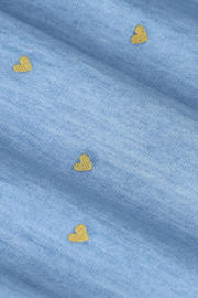 thumbnail: Sissy-Boy denim blousejurk met hartjes light blue denim