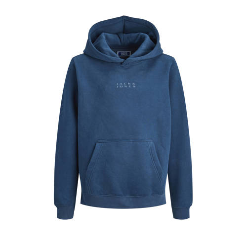 JACK & JONES JUNIOR hoodie blauw Sweater Tekst - maat 128 afbeelding