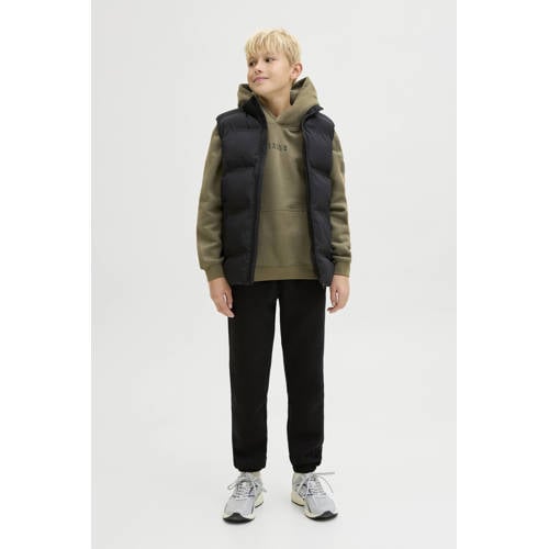 JACK & JONES JUNIOR hoodie groen Sweater Tekst - maat 128 afbeelding