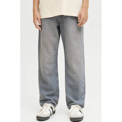 JACK & JONES JUNIOR relaxed high waist loose fit jeans medium blue denim Blauw - maat 140 afbeelding