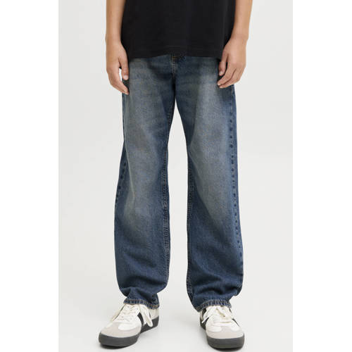 JACK & JONES JUNIOR relaxed high waist loose fit jeans medium blue denim Blauw - maat 134 afbeelding