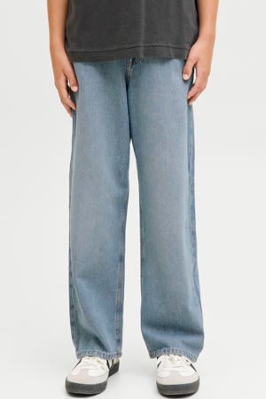 high waist baggy jeans medium blue denim