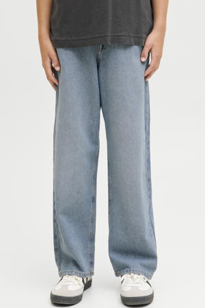 high waist baggy jeans medium blue denim