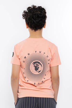 T-shirt met backprint roze