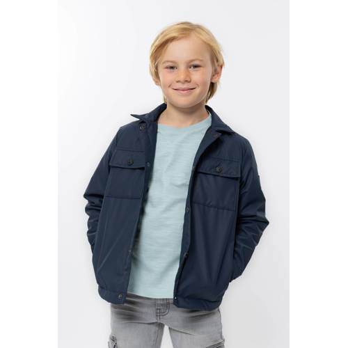 No Way Monday tussenjas donkerblauw Jongens Polyester Klassieke kraag Effen - maat 164 afbeelding