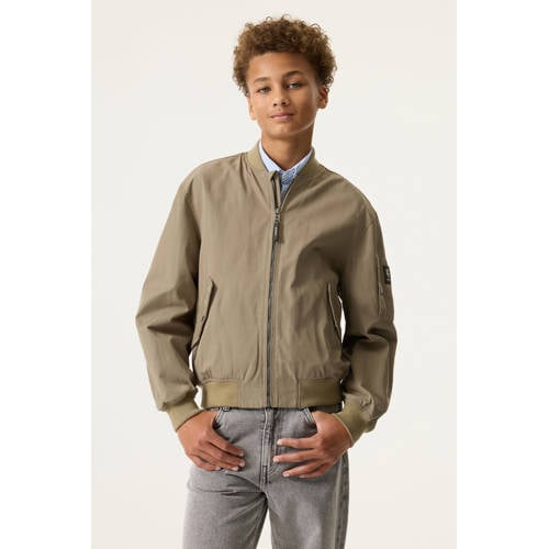Garcia bomberjack beige Jas Jongens Polyester Ronde hals Effen - maat 152/158 afbeelding