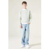 Garcia sweater met backprint groen