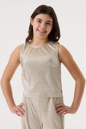 T-shirt beige met glitter