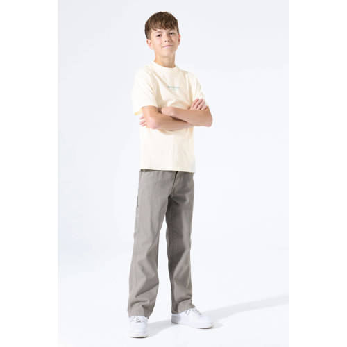 Garcia T-shirt met backprint ecru Jongens Katoen Ronde hals Backprint - maat 152/158 afbeelding