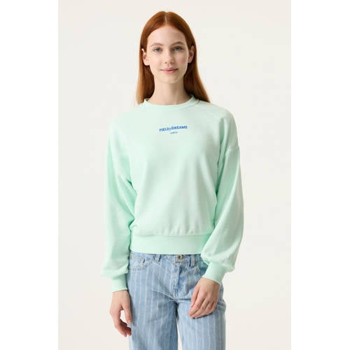 Garcia sweater groen Effen - maat 152/158 | Sweater van Garcia afbeelding