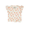 Dirkje gebloemde T-shirt ecru
