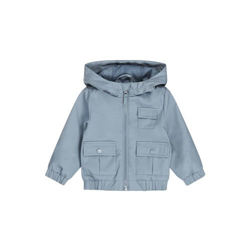 Dirkje zomerjas blauw Jongens Polyester Capuchon Effen - maat 74 afbeelding