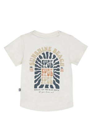 T-shirt met backprint ecru