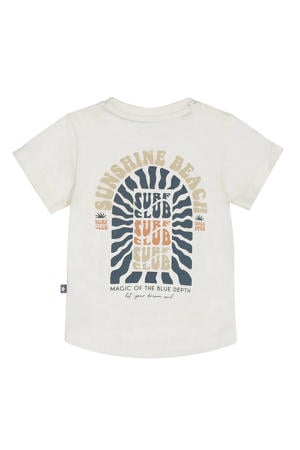 T-shirt met backprint ecru