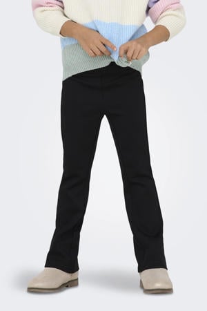 flared casual broek zwart