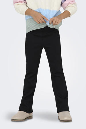 flared casual broek zwart