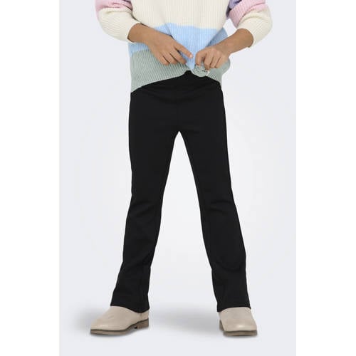 KIDS ONLY MINI flared casual broek zwart Meisjes Viscose Effen - maat 110 afbeelding