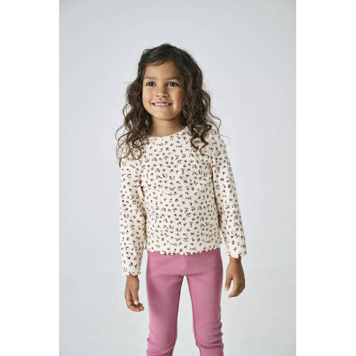 KIDS ONLY MINI longsleeve gebreid ecru Grijs Meisjes Stretchkatoen Ronde hals - maat 92 afbeelding