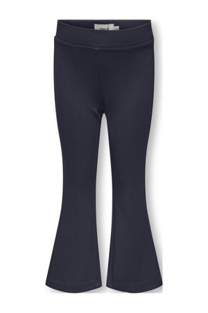 flared casual broek donkerblauw