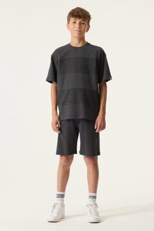 relaxed regular waist sweatshort antraciet