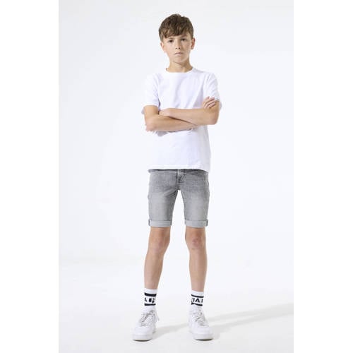 Garcia slim regular waist short grey denim Korte broek Grijs Effen - maat 128 afbeelding