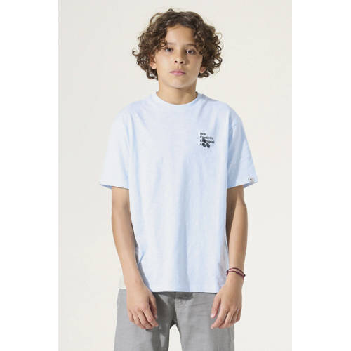 Garcia T-shirt met backprint lichtblauw Jongens Katoen Ronde hals Backprint - maat 152 afbeelding
