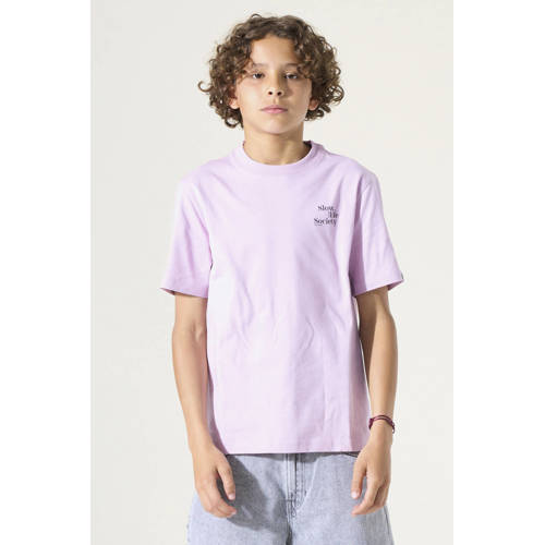 Garcia T-shirt met backprint lichtroze Jongens Katoen Ronde hals Backprint - maat 152 afbeelding