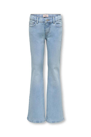low waist flared jeans light blue denim