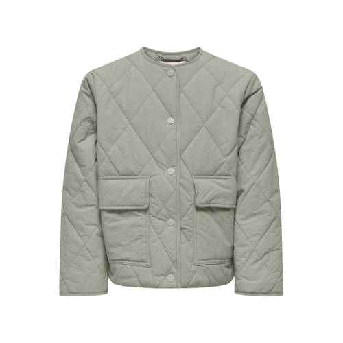 KIDS ONLY GIRL tussenjas groen Meisjes Nylon Ronde hals Effen - maat 158 afbeelding