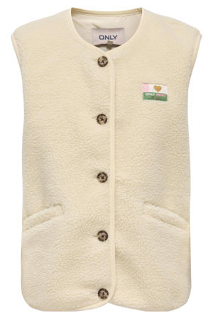 teddy gilet ecru