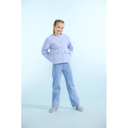 KIDS ONLY GIRL tussenjas lichtblauw Meisjes Nylon Ronde hals Effen - maat 146 afbeelding