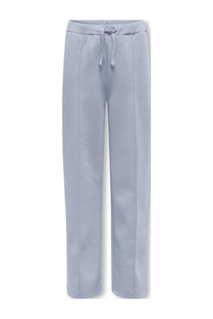 wide leg casual broek lichtblauw