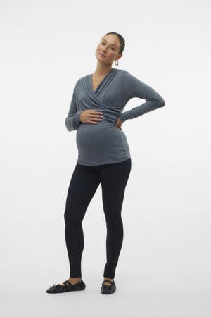regular waist zwangerschaps legging zwart