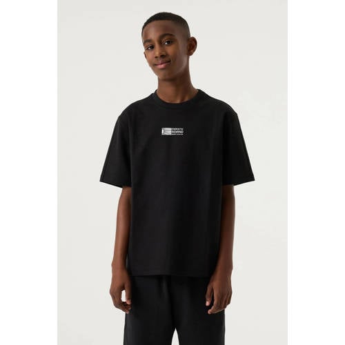 Garcia T-shirt zwart Meisjes Katoen Ronde hals Effen - maat 164/170 afbeelding
