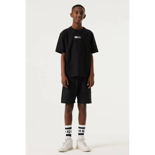 Garcia relaxed regular waist sweatshort zwart Korte broek Effen - maat 146 afbeelding