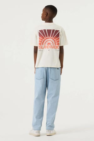 T-shirt met backprint ecru