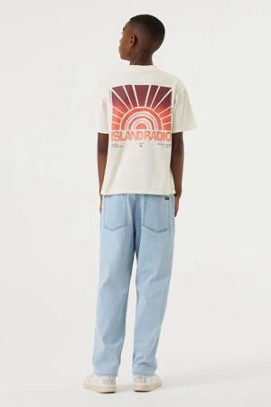 T-shirt met backprint ecru