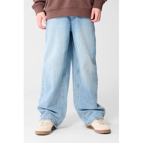 Shoeby baggy jeans light blue denim Blauw Effen - maat 146 afbeelding