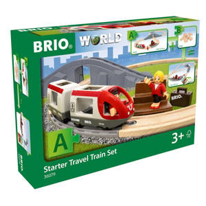 36079 Startset reistrein | 22-delige set houten speelgoedtreintjes voor kinderen vanaf 3 jaar