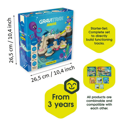 Ravensburger GraviTrax Junior Starter-Set S Ocean Knikker-/ballenbaan