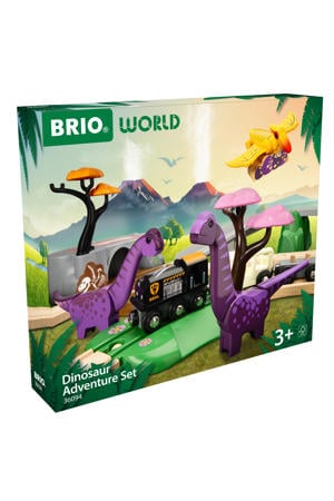 36094 Avonturenset met dinosaurussen | Set speelgoedtreintjes voor kinderen vanaf 3 jaar