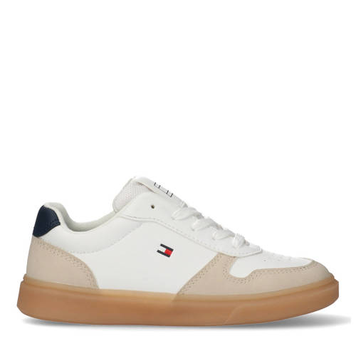 Tommy Hilfiger Cooper sneakers beige/wit/blauw Jongens Imitatieleer - maat 30 afbeelding