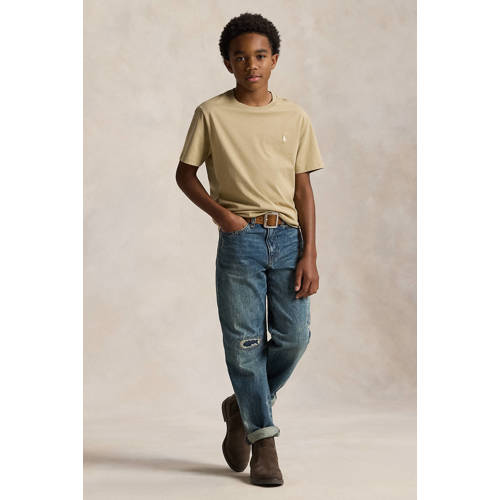 Polo Ralph Lauren T-shirt kaki Groen Jongens Katoen Ronde hals Logo - maat 164/176 afbeelding
