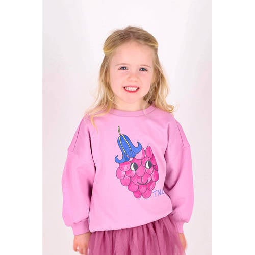 The New Chapter sweater roze Meisjes Katoen Ronde hals Printopdruk - maat 116 afbeelding