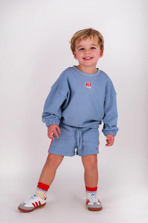 loose sweatshort blauw