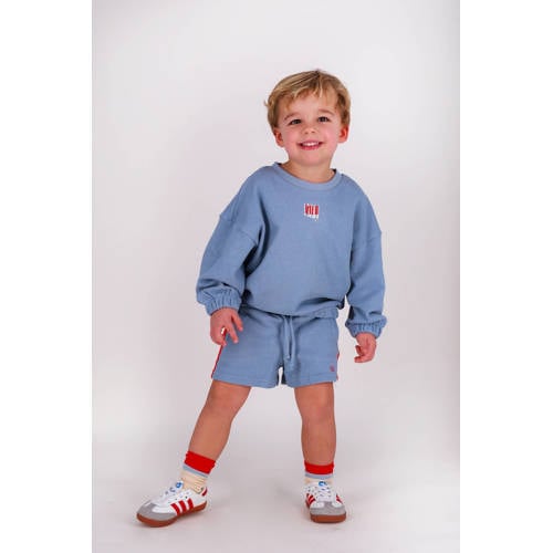 The New Chapter loose sweatshort blauw Korte broek Jongens Katoen Effen - maat 74-80 afbeelding