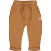BESS regular waist casual broek bruin met textuur