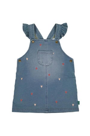 spijkerjurk met ruches medium blue denim